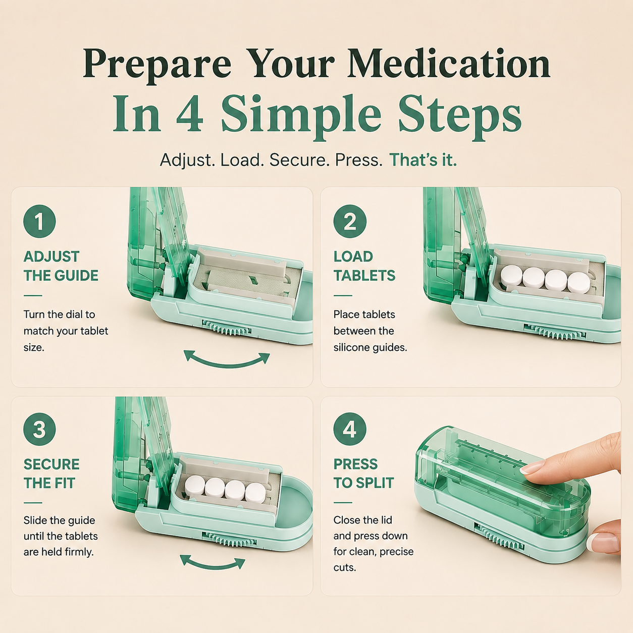 PillSplit- Precision Pill Cutter