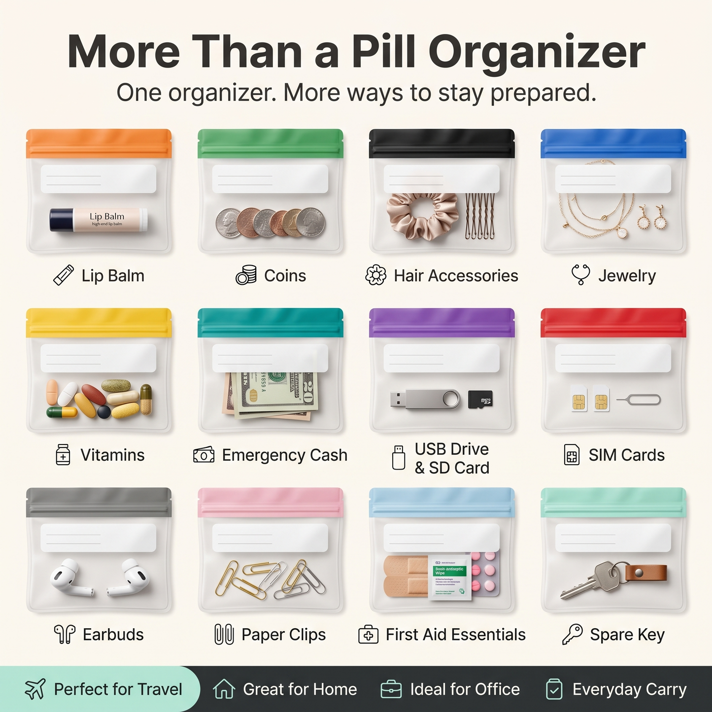 PillPort™ Smart Weekly Organizer