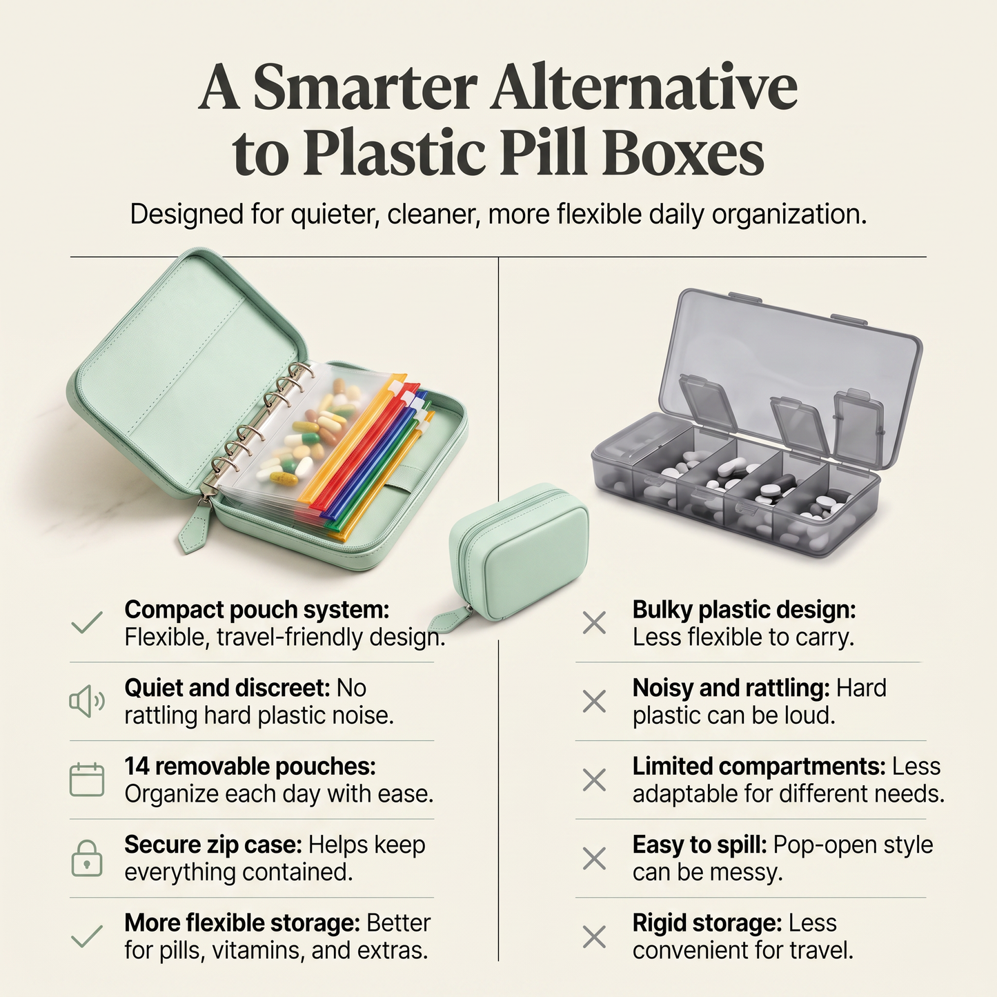 PillPort™ Smart Weekly Organizer