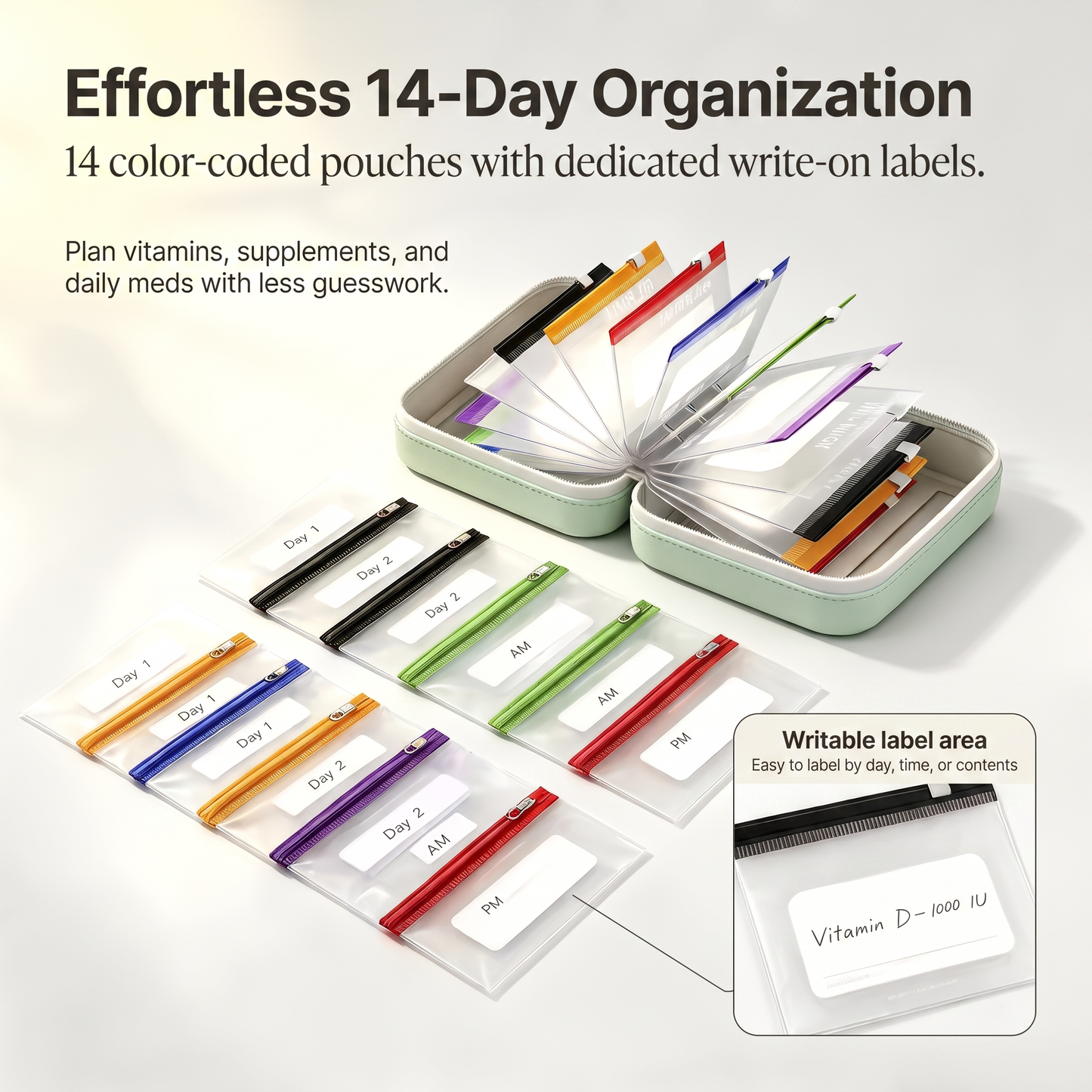 PillPort™ Smart Weekly Organizer
